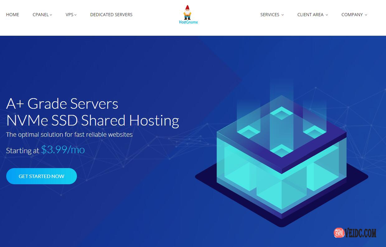 HostGnome：英国、美国、法国OVH机房高防VPS/1核2G内存20GB NVMe存储/1Gbps月流量10TB/$3.99/月起-国外主机测评