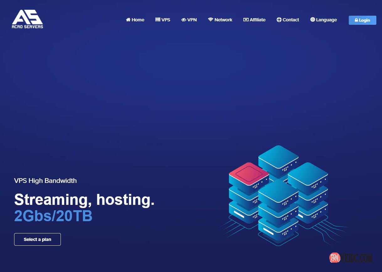 Acroservers：香港\日本\新加坡\洛杉矶等全球37个机房可选/1核512M内存10G SSD/1Gbps带宽500G流量€7,75/月起-国外主机测评