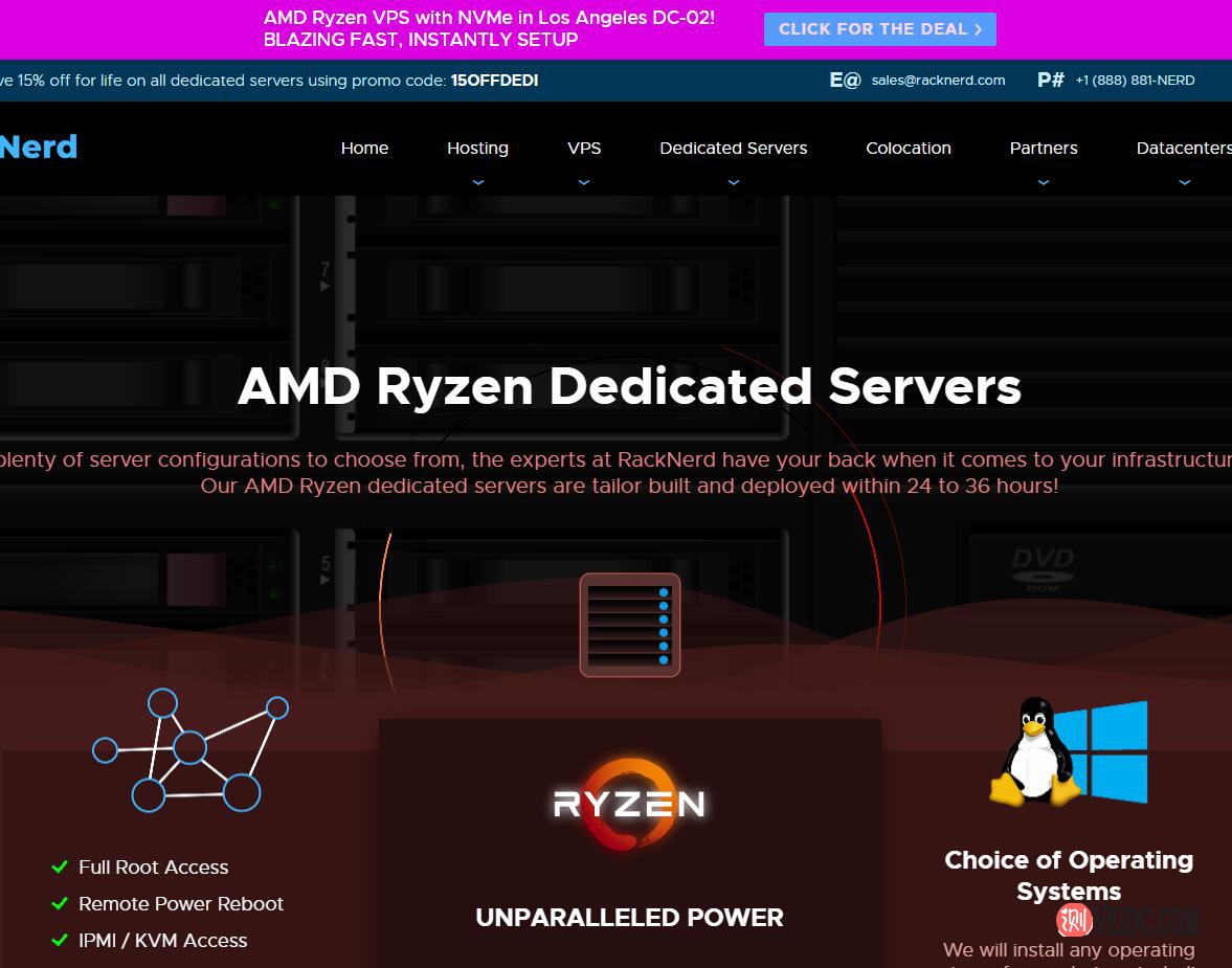 RackNerd ：美国大硬盘服务器促销/洛杉矶multacom数据中心/双路e5-2640v2/64G内存/256G SSD+160T SAS/$389/月-国外主机测评