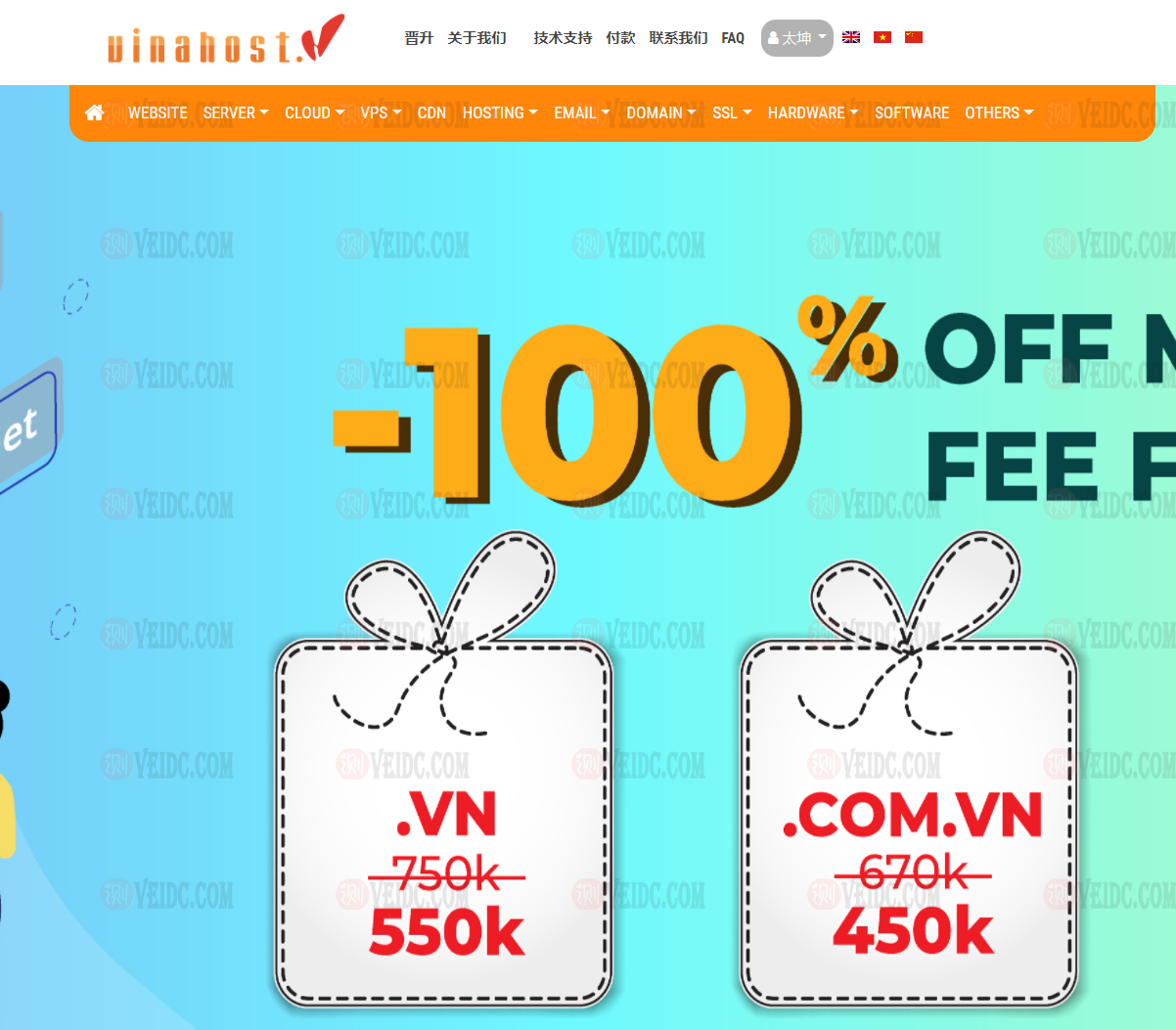 越南VPS月付6美元起/带中文Windows，不限流量/季付以上赠送时长-国外主机测评