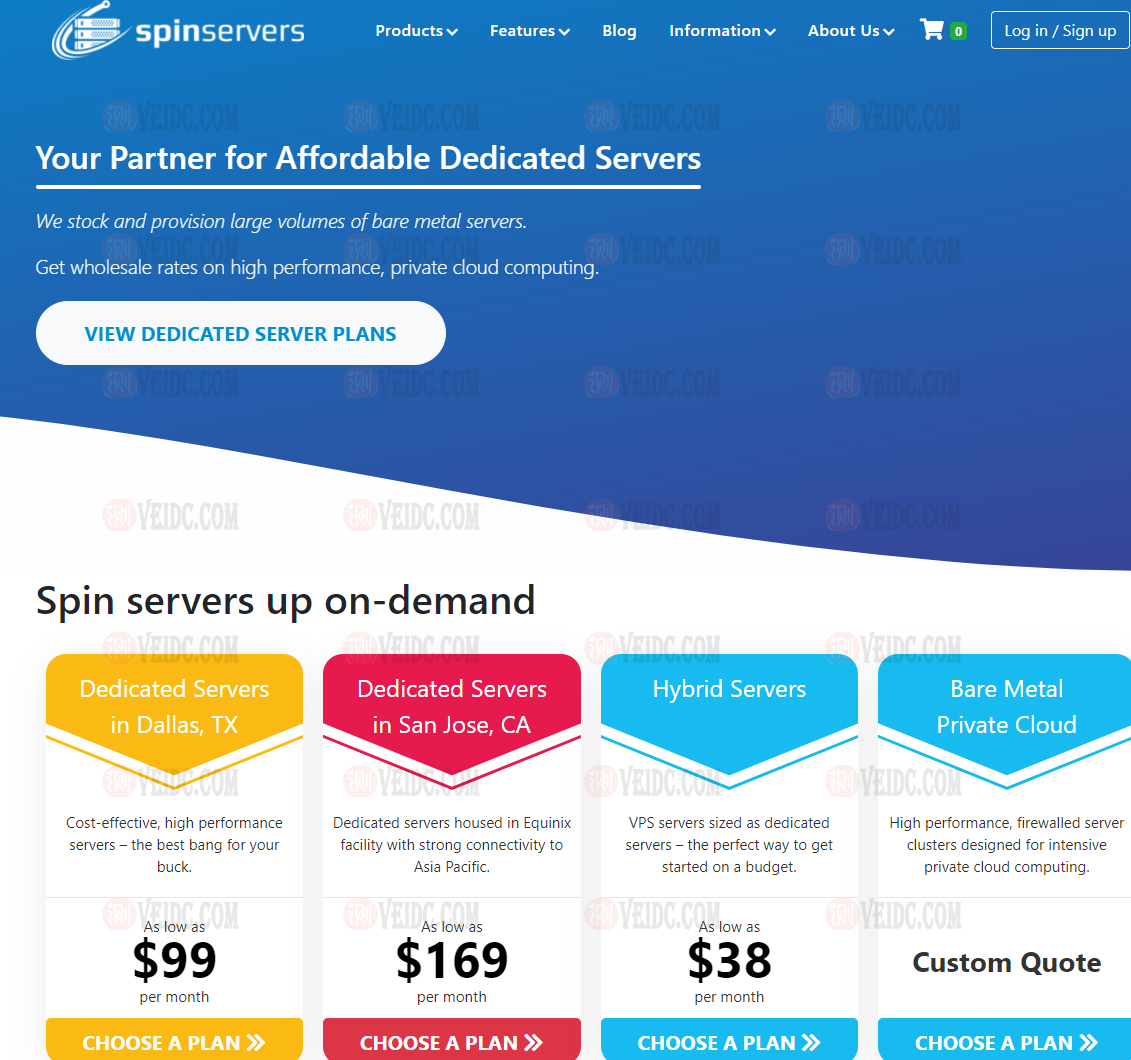 SpinServers：美国服务器促销/2*e5-2630Lv2/64g内存/1.6T ssd/10Gbps带宽/$89/月起-国外主机测评