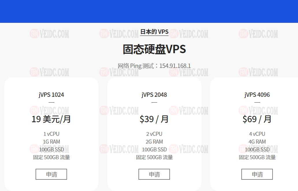 SecureIDC：日本VPS/软银线路/1核/1G内存/100 GB SSD/1Gbps端口月流量500GB/$19/月-国外主机测评