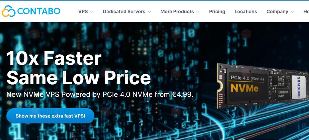 Contabo：新增NVME硬盘存储，加1欧元可以升级 100G NVMe-国外主机测评
