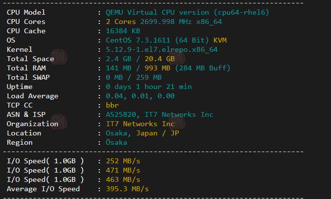 搬瓦工日本VPS测评：大阪软银机房 Japan Equinix Osaka Softbank OS1 IDC（JPOS_1）-国外主机测评