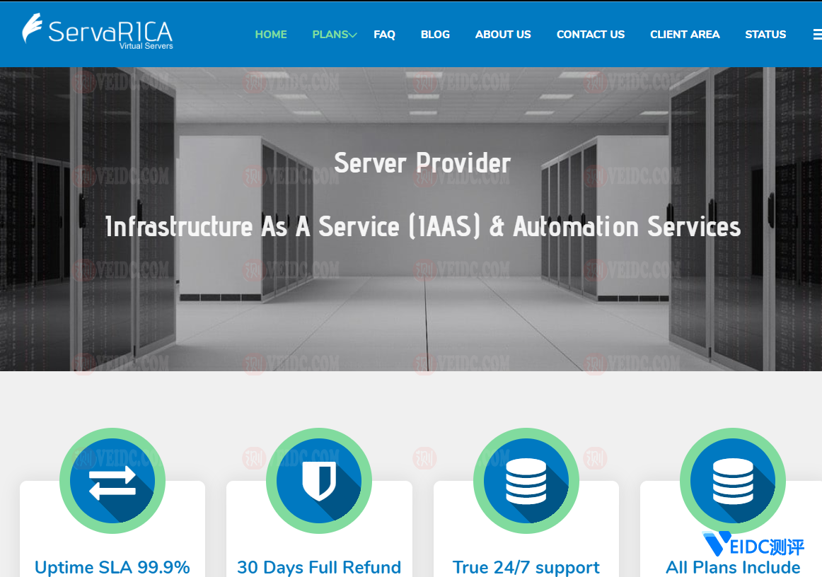 servaRICA：加拿大超大硬盘VPS，2核3GB内存/2T HDD，100M不限流量，$72/年-国外主机测评