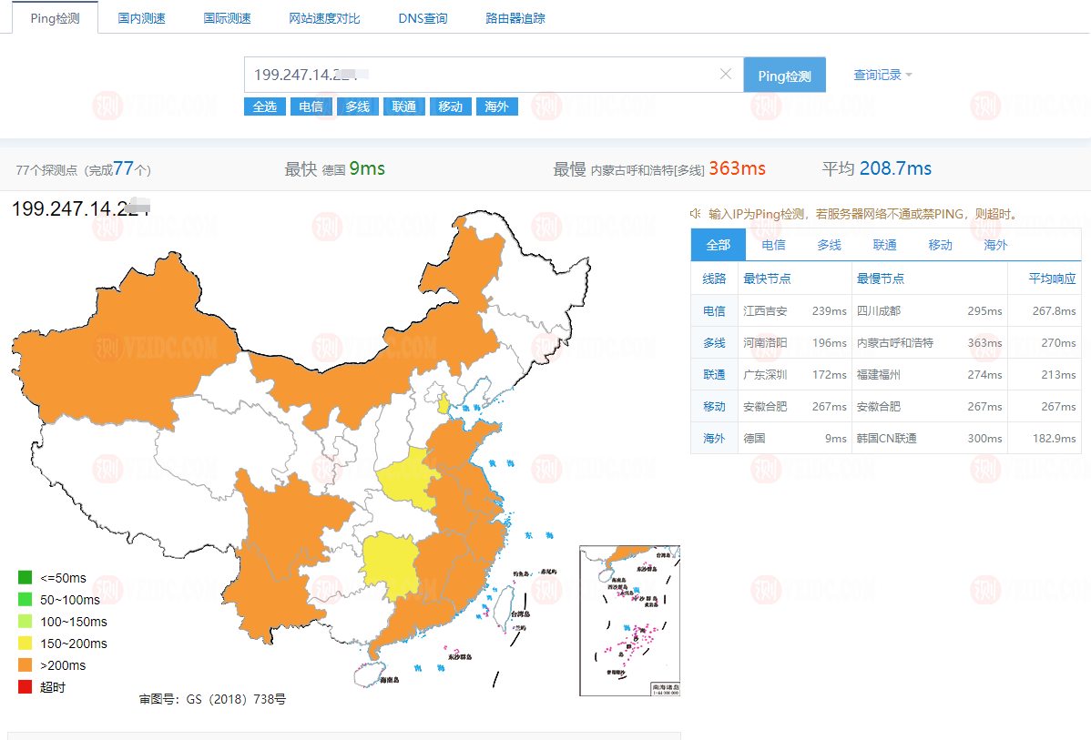 Vultr测评：法国巴黎机房怎么样？下载速度、速度延迟、路由丢包、性能测评、流媒体解锁（上网还不错）-国外主机测评