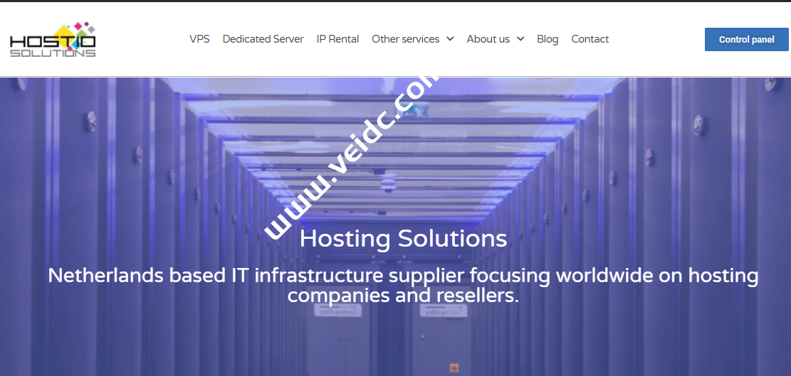 Hostio ：荷兰VPS，AMD平台超高性能平台，1-10Gbps大带宽/2核2G内存+5T大流量/€5/月-国外主机测评