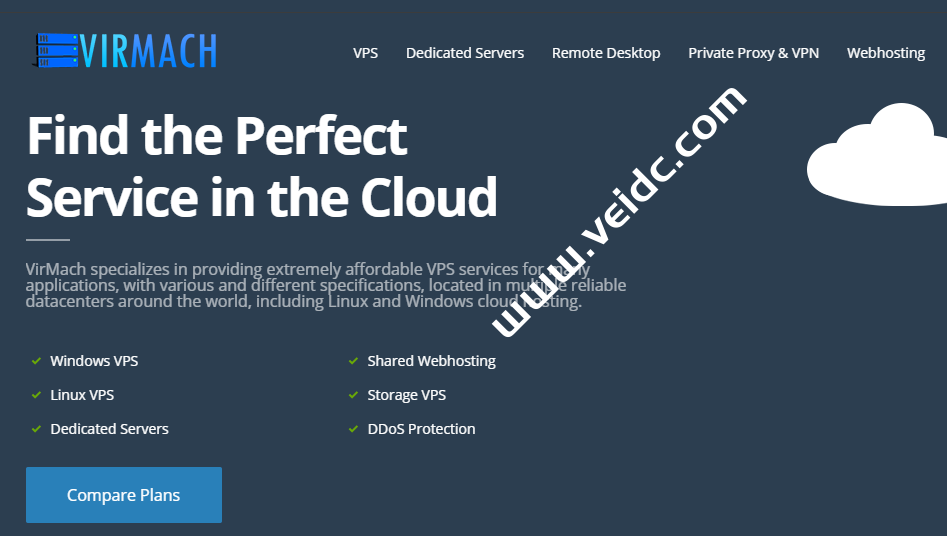 virmach：夏季促销，美国便宜VPS，1核/512M内存/10gSSD/1T流量/1Gbps带宽，多达7个机房可选，$7.2/年-国外主机测评