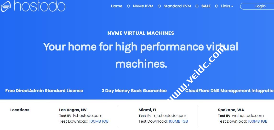 Hostodo：美国斯波坎机房VPS全线6折促销，年付12美元起-国外主机测评