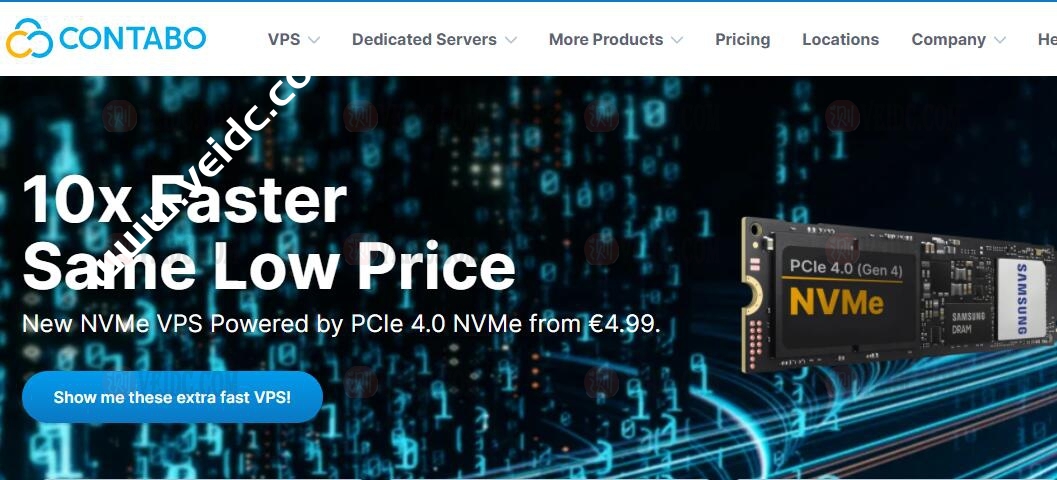 Contabo：全新VDS系列，独享资源，24G内存/3核/180gNVMe/250M带宽（不限流量）,€36.99/月-国外主机测评