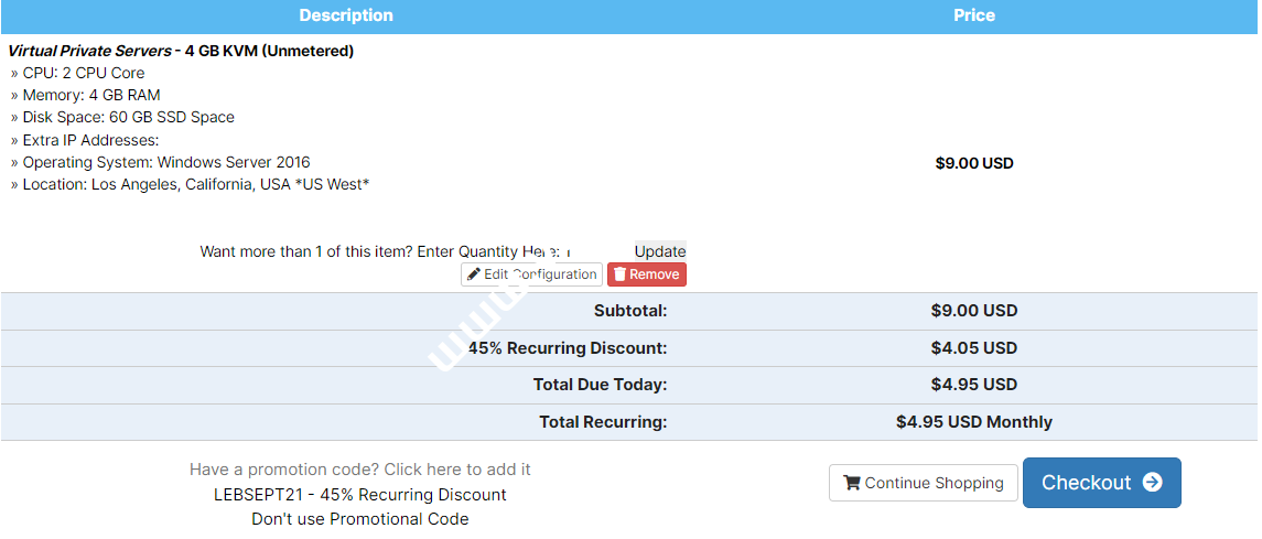 CheapWindowsVPS限时55折：美国VPS，支持Windows系统，可选美洲、欧洲、亚洲等8大机房，$4.95 /月起-国外主机测评