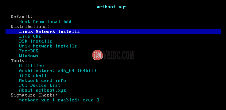 选择 Linux 系统安装