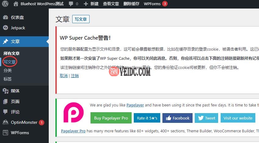 在WordPress中撰写博客文章