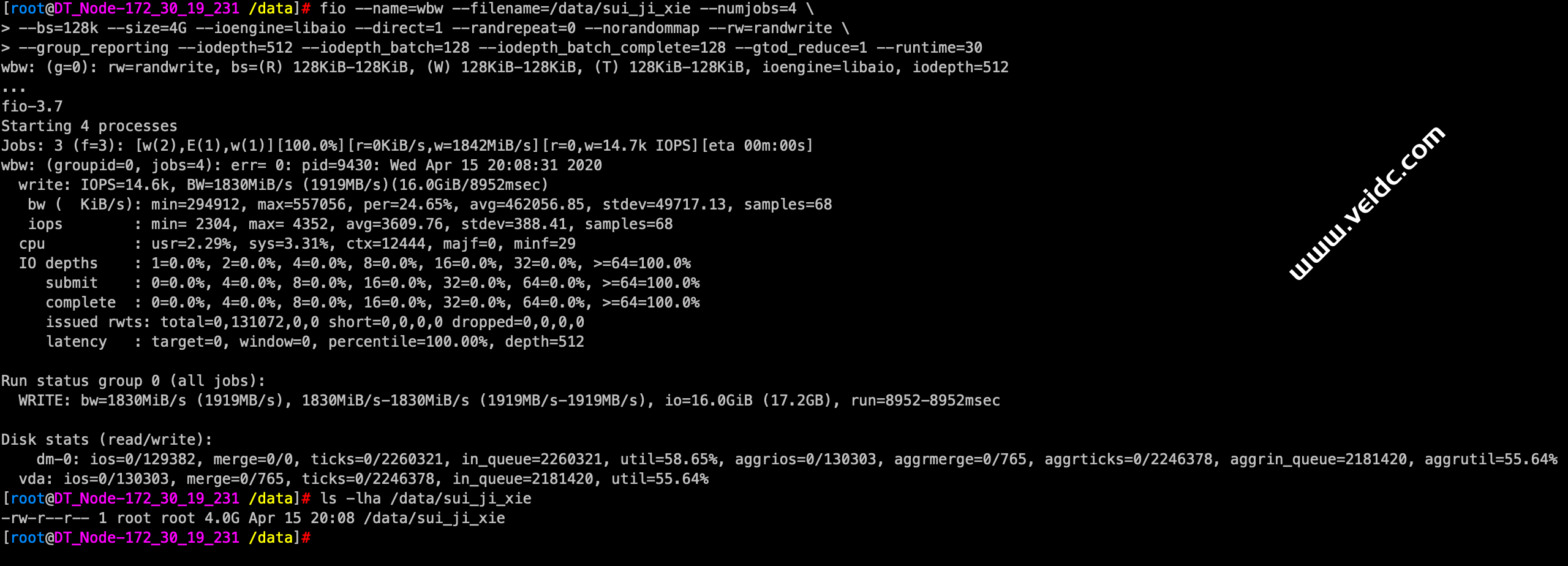 CentOS 7系统如何使用fio测试磁盘IO性能-国外主机测评