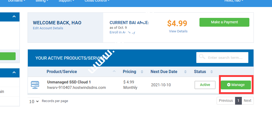 2021年最新Hostwinds 官网后台自助免费更换 IP 图文教程-国外主机测评