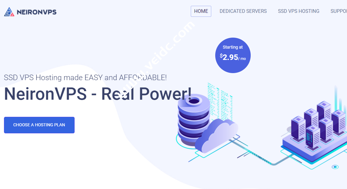 Neironvps：洛杉矶vps/瑞士vps/德国vps，1G内存/1核/10gSSD/1T流量，$2.95/月起-国外主机测评