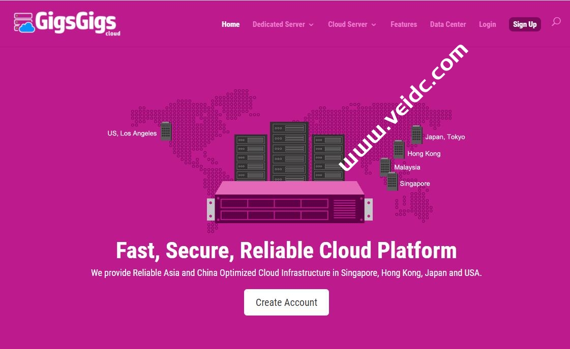 GigsGigsCloud：国外VPS云服务器特价7折优惠，可选中国香港/日本/美国机房，最高10Gbps带宽，月付低至5美元起-国外主机测评