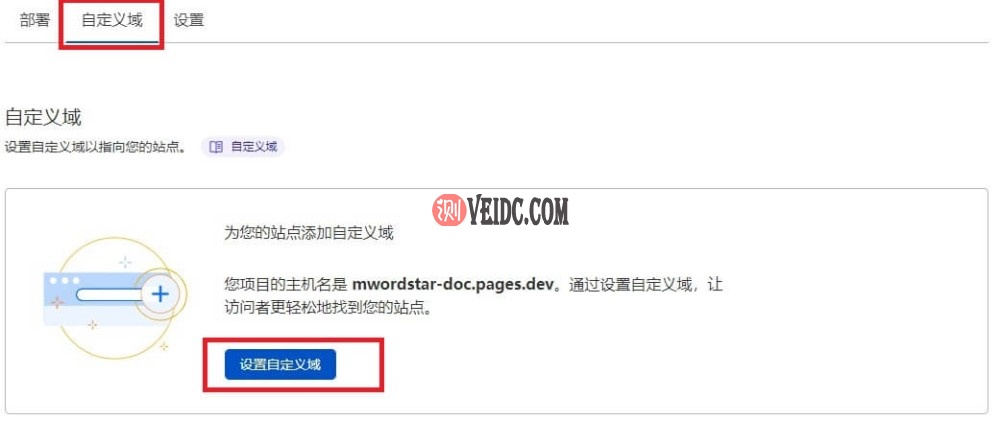 Cloudflare Pages选择自定义域