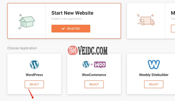 选择Wordpress安装程序