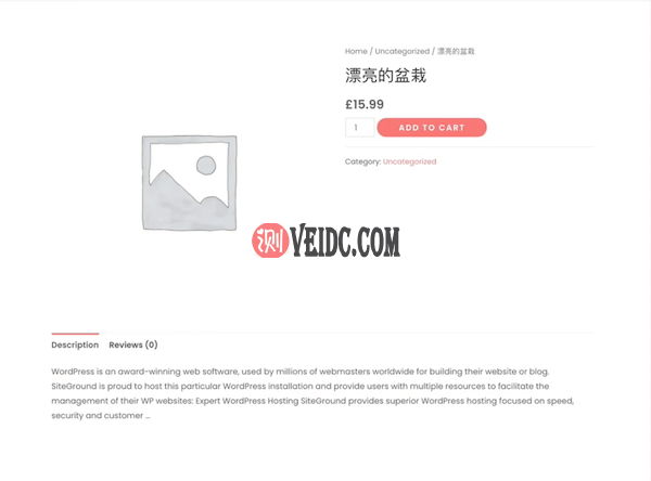 预览初始的产品页面