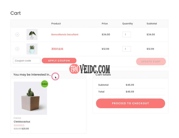 woocommerce Cross-sells 产品