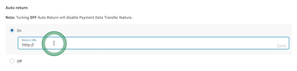 输入付款返回页面网址
