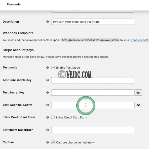 填写正确的API信息