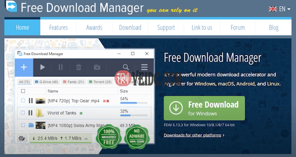 Free Download Manager界面