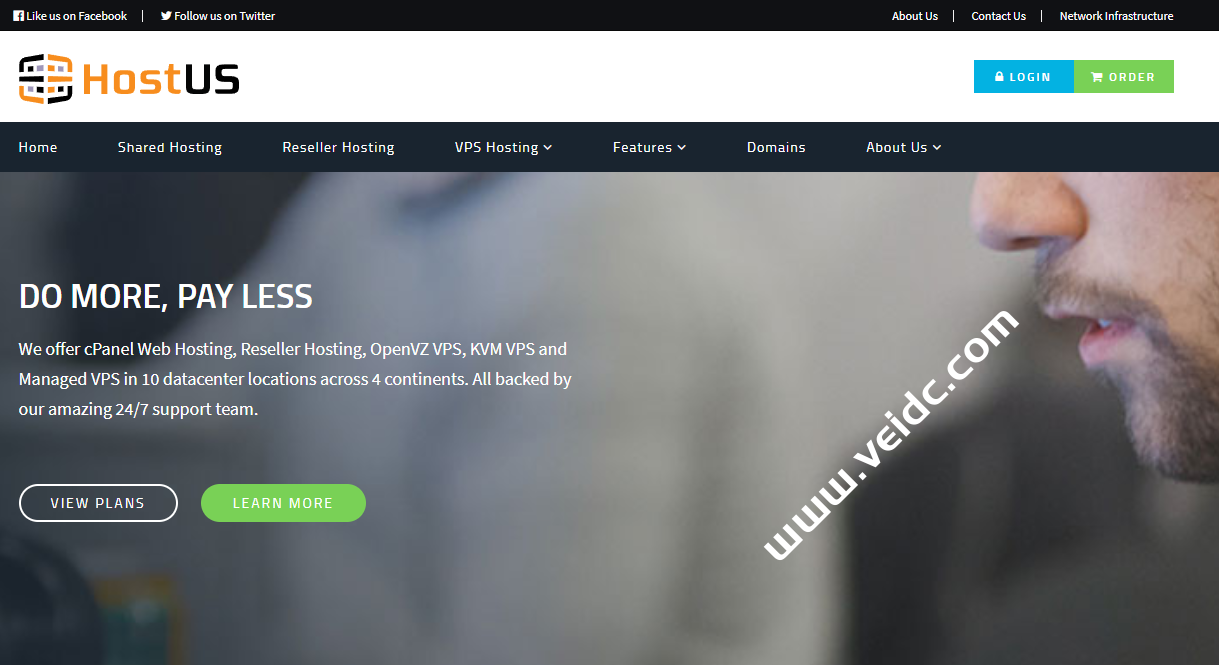 HostUS：洛杉矶等7个机房VPS年付16美元起，可选OpenVZ/KVM架构-国外主机测评