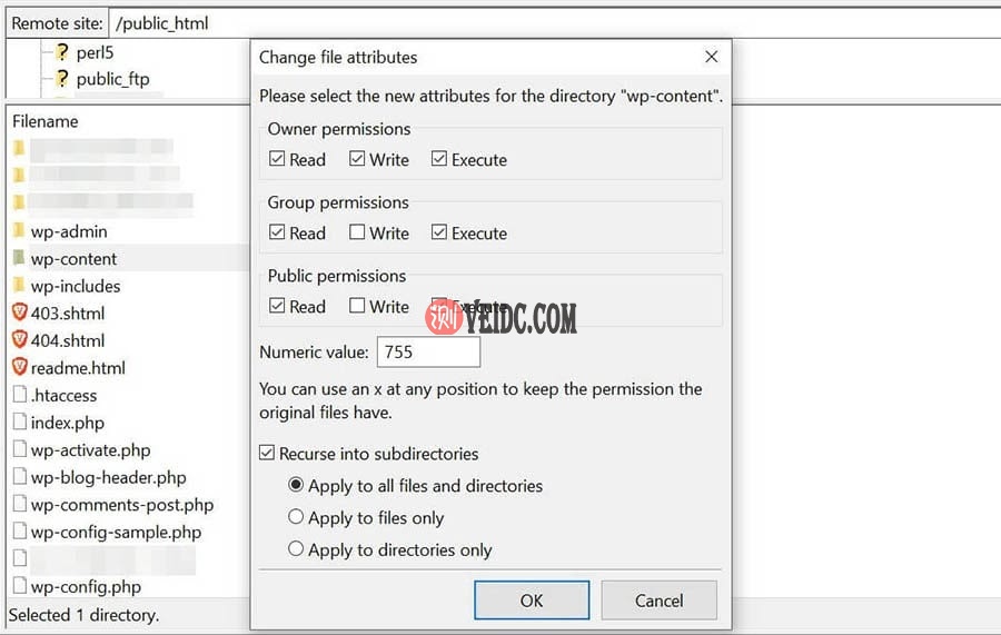 755文件目录权限