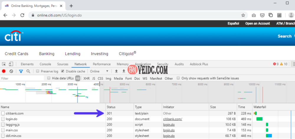 301响应重定向到HTTPS版本