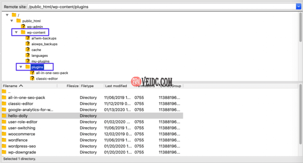 FileZilla中的Plugins子目录