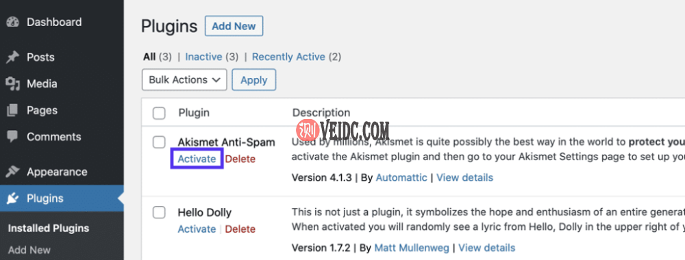 激活每个插件，直到出现WordPress会话超时错误