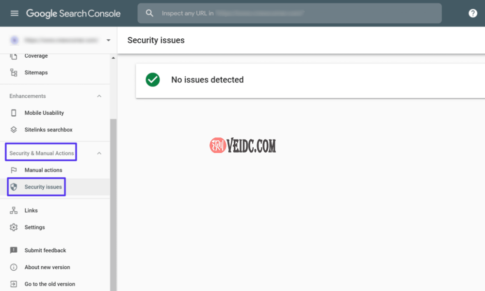 Google Search Console中存在安全问题
