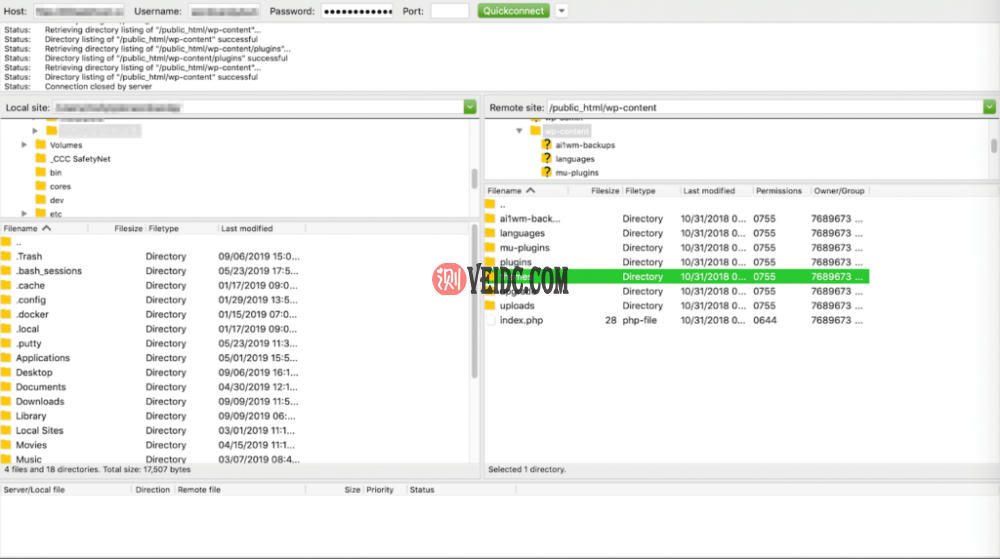 通过重命名文件夹禁用当前主题
