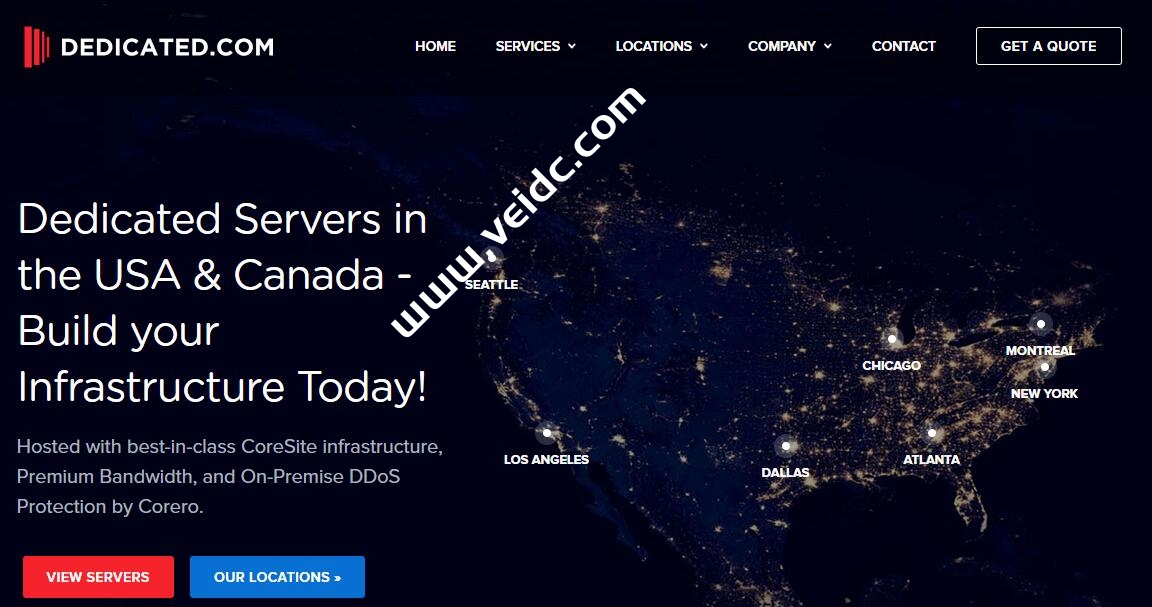 Dedicated：美国服务器，可选7大机房，e3-1270/8g内存/1T硬盘/100T流量/1Gbps带宽，$39/月起-国外主机测评