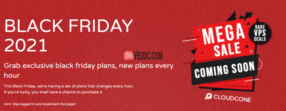 CloudCone：黑色星期五闪购，多款低价美国VPS限时优惠-国外主机测评