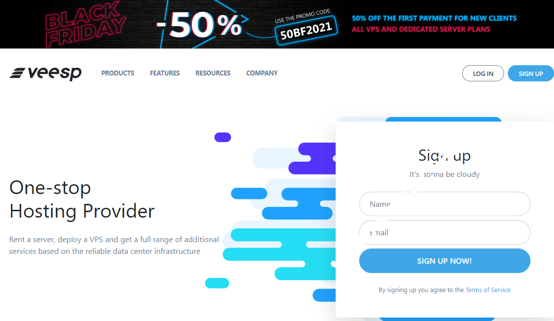 Veesp：黑色星期五，俄罗斯机房全场vps和独立服务器25%优惠，vps月付$2.25起，独立服务器月付$57起-国外主机测评