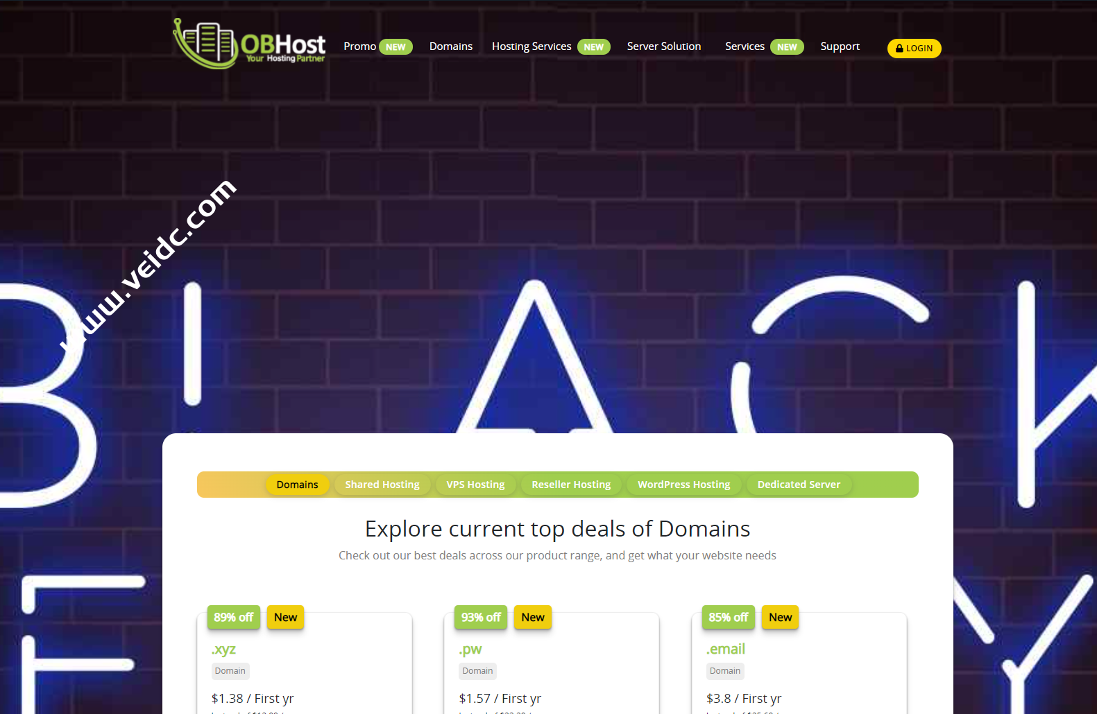 OBHost#黑五#：新加坡vps/美国vps等，大硬盘VPS/游戏服务器/站群VPS七折，低至$3.64/月起-国外主机测评