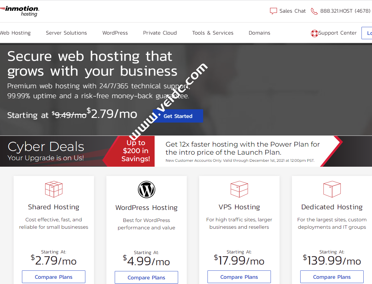InMotionHosting：黑色星期五优惠，美国虚拟主机低至$2.29/月-国外主机测评