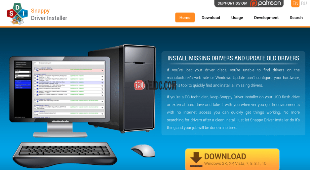 Snappy驱动程序安装程序网站