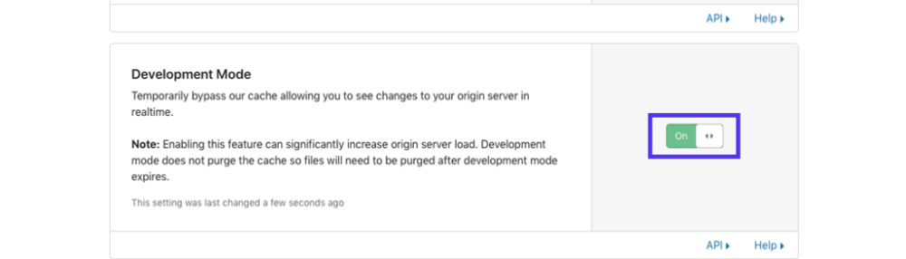 单击切换以禁用开发模式