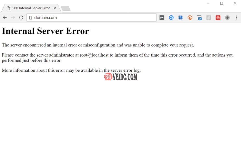内部服务器错误