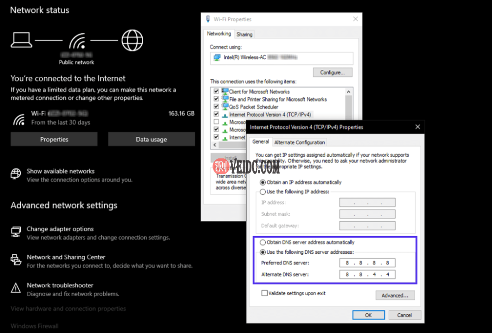 在Windows 10中设置自定义DNS服务器