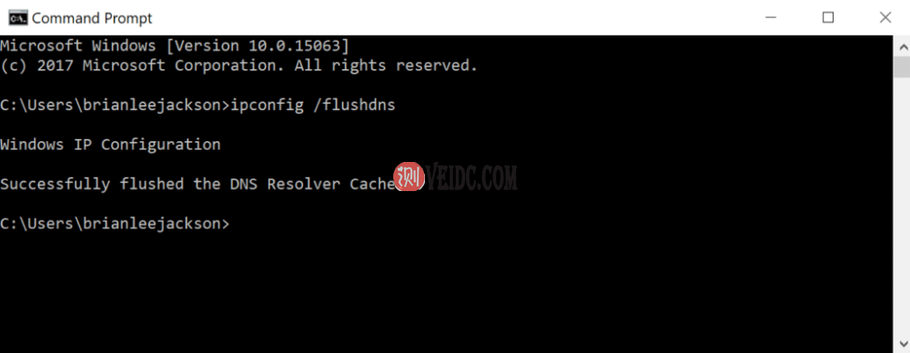 命令提示符 – 刷新DNS
