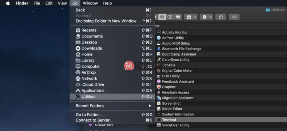 Mac实用程序终端