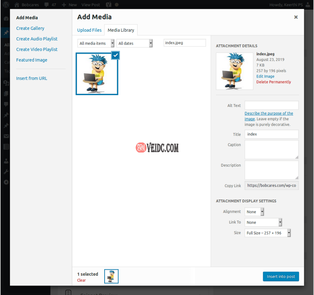 WordPress上传图片
