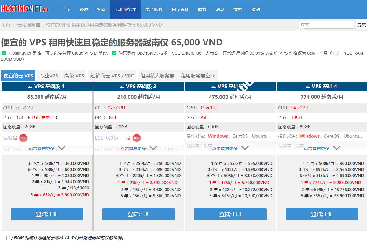 HostingViet#黑五#：全场5折优惠，越南便宜VPS，免费Windows系统/150Mbps不限流量，1核2G内存20GB SSD，月付9元起-国外主机测评