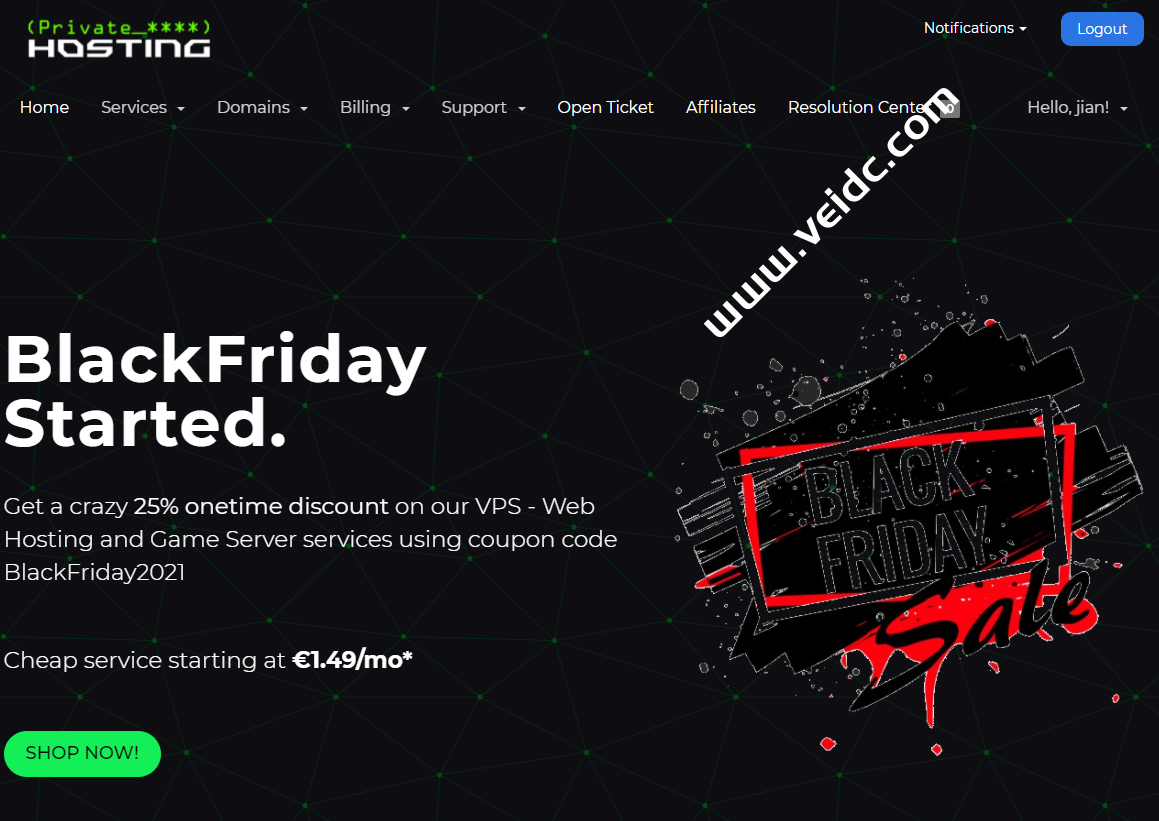 Private-Hosting#黑五#：德国vps，windows或linux vps月付€3.7起，独服月付€9.99起-国外主机测评