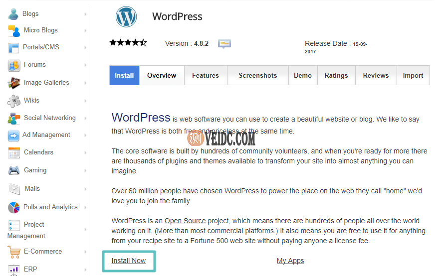 通过您的首选方法重新安装WordPress